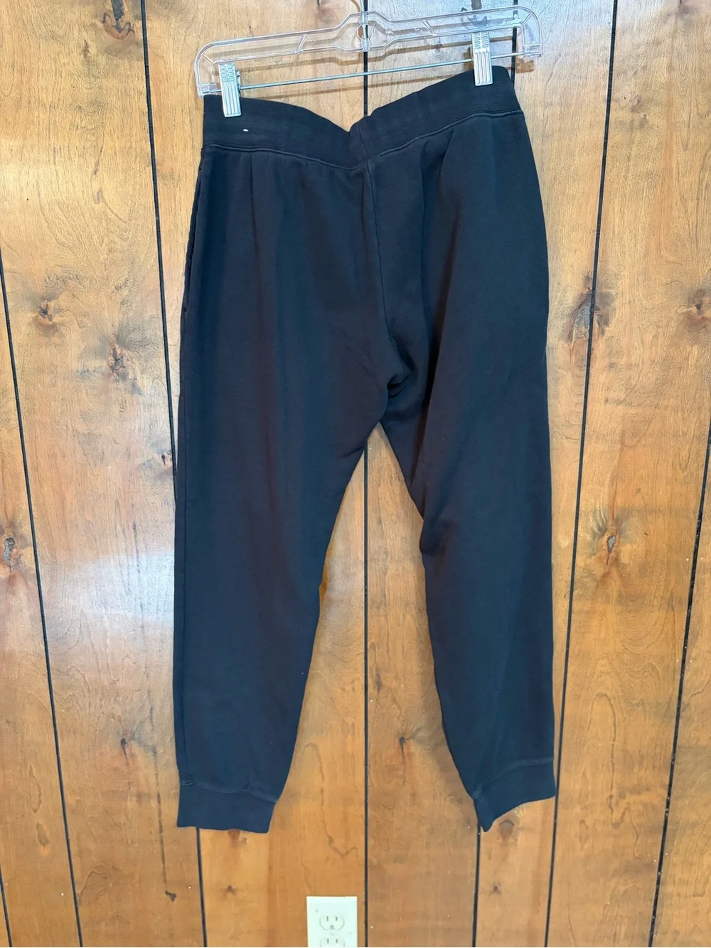Nike Black Kids Fleece Joggers with White Swoosh